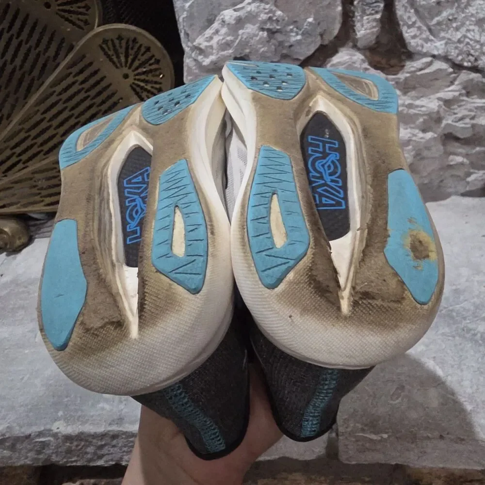 Hoka One Rocket U X3 Women's 7.5 Blue Gray Running Athletic Shoes